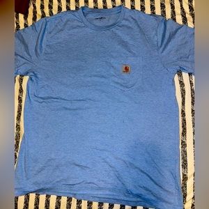 CARHARTT WIP POCKET TEE  SZ:L MSRP:$85 BLUE MICHIGAN DETROIT